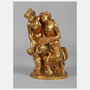 Claude Michel Clodion, Satyr, Nymphe und Putto