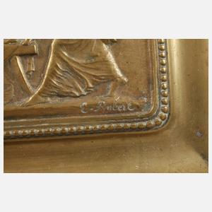 nach Élias, Robert Schale mit Bronzerelief