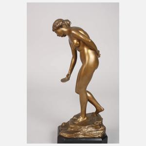 Ludwig Eisenberger, weiblicher Akt mit Muschelschale