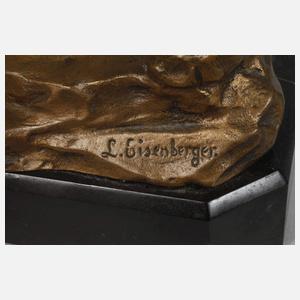 Ludwig Eisenberger, weiblicher Akt mit Muschelschale