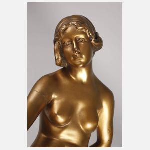 Ludwig Eisenberger, weiblicher Akt mit Muschelschale