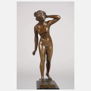 Hugo Meisel, stehender weiblicher Akt