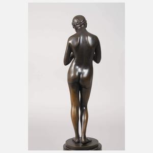 Joseph Moest, Mädchenakt mit Schmetterling