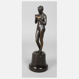 Joseph Moest, Mädchenakt mit Schmetterling