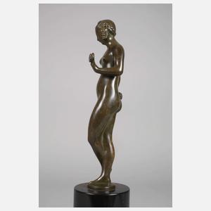 Franz Barwig attr., weiblicher Akt mit Blume