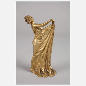 Bergmann Wiener Bronze, Jugendstilmädchen als Vase