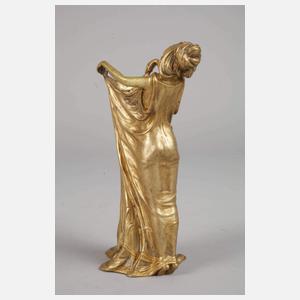Bergmann Wiener Bronze, Jugendstilmädchen als Vase