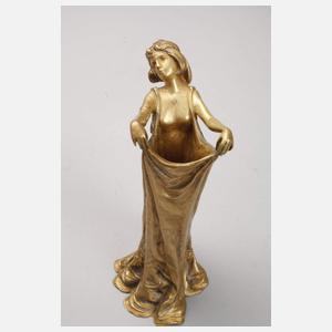Bergmann Wiener Bronze, Jugendstilmädchen als Vase