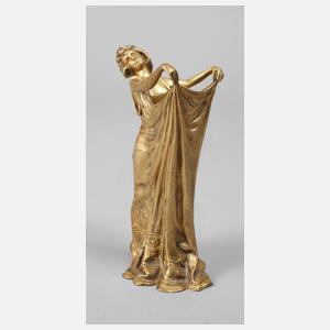 Bergmann Wiener Bronze, Jugendstilmädchen als Vase