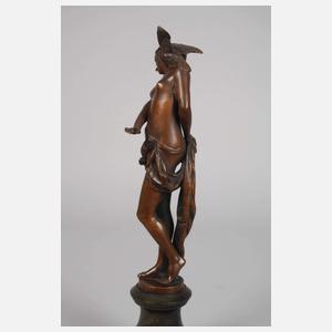 Franz Rosse, weiblicher Akt mit Papagei