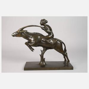 Otto Pilz, Mädchen auf Gazelle