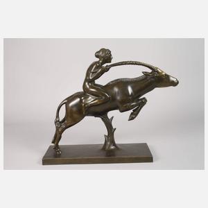 Otto Pilz, Mädchen auf Gazelle