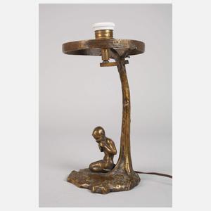 Figürlicher Lampenfuß Faun mit Panflöte