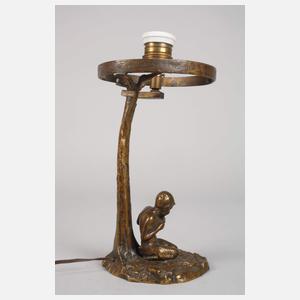 Figürlicher Lampenfuß Faun mit Panflöte