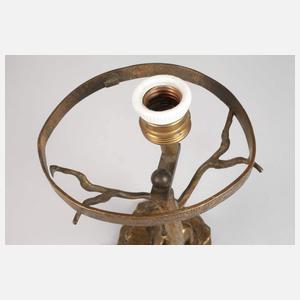 Figürlicher Lampenfuß Faun mit Panflöte