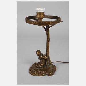 Figürlicher Lampenfuß Faun mit Panflöte