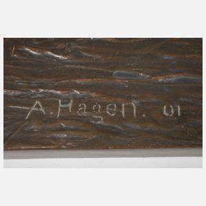 Christian August Hagen, Arbeiter mit Karren