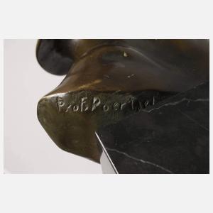 Otto Poertzel, Soldat mit Stahlhelm