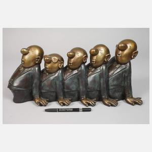 Loriot, "Comedian Harmonists" Bronze