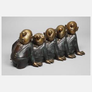 Loriot, "Comedian Harmonists" Bronze