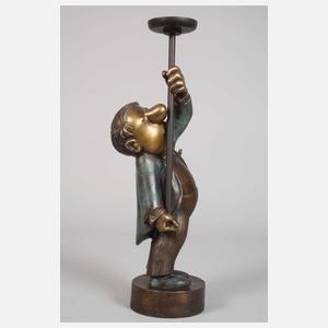 Loriot , "Loriots Kerzenhalter" Bronze