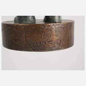 Loriot , "Loriots Kerzenhalter" Bronze
