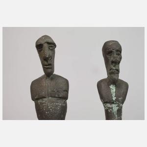 Hartmann Greb, zwei moderne männliche Stelen