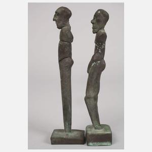 Hartmann Greb, zwei moderne männliche Stelen