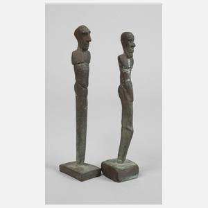 Hartmann Greb, zwei moderne männliche Stelen