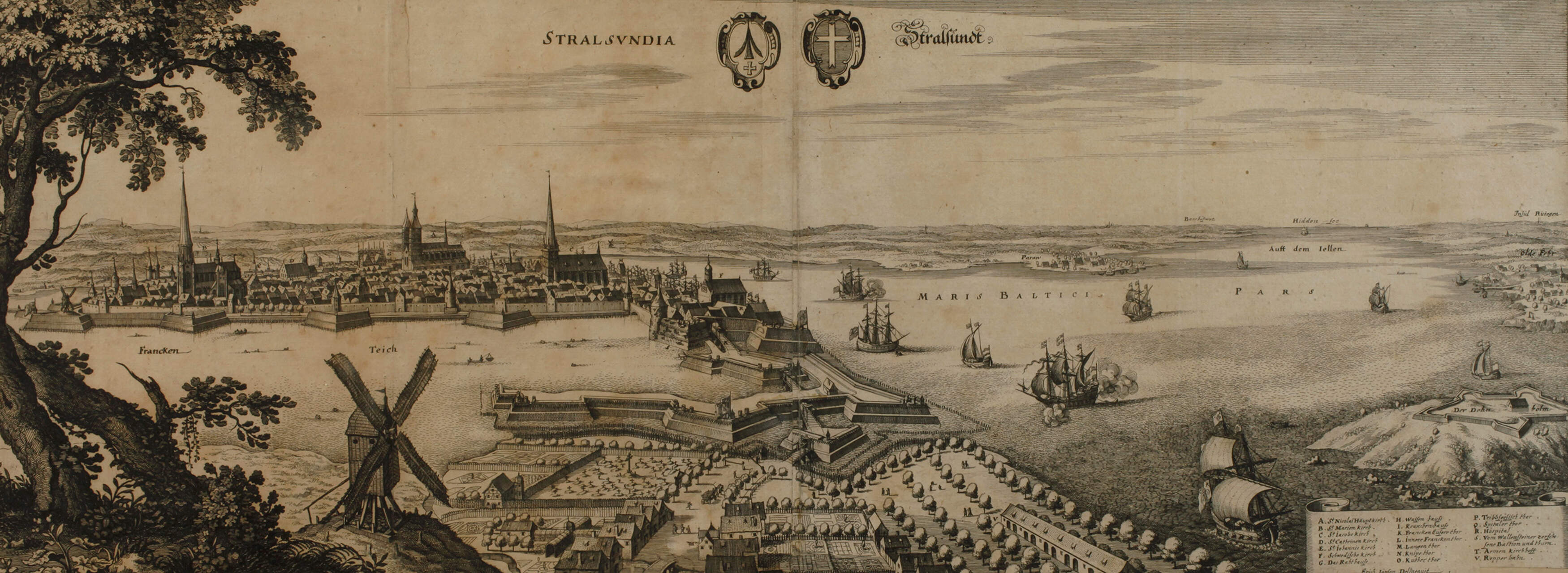 Kaspar Merian der Ältere, Ansicht von Stralsund