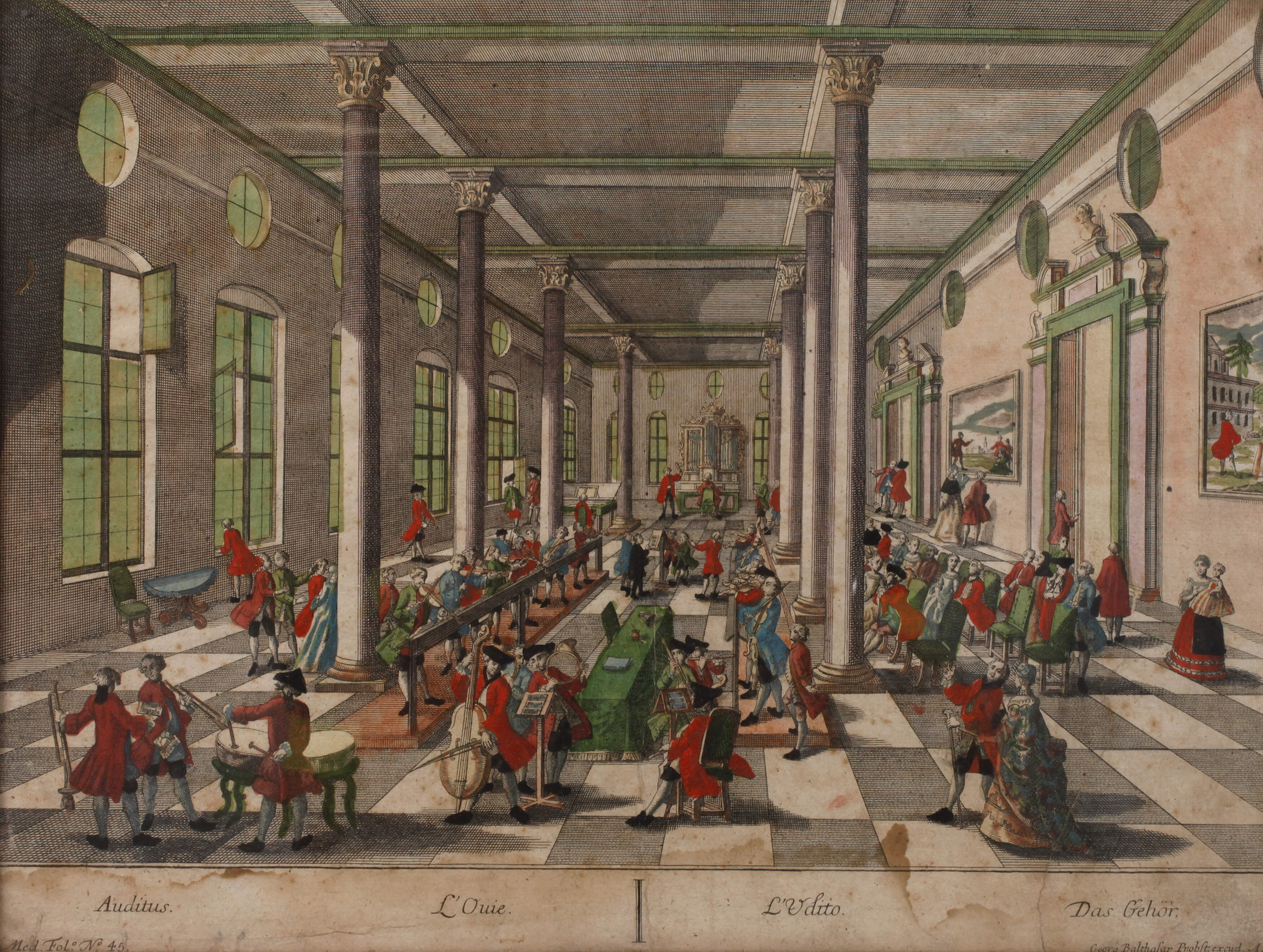 Georg Balthasar Probst, "Das Gehör"