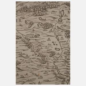 Philipp Apian, Teilkarte Bayern