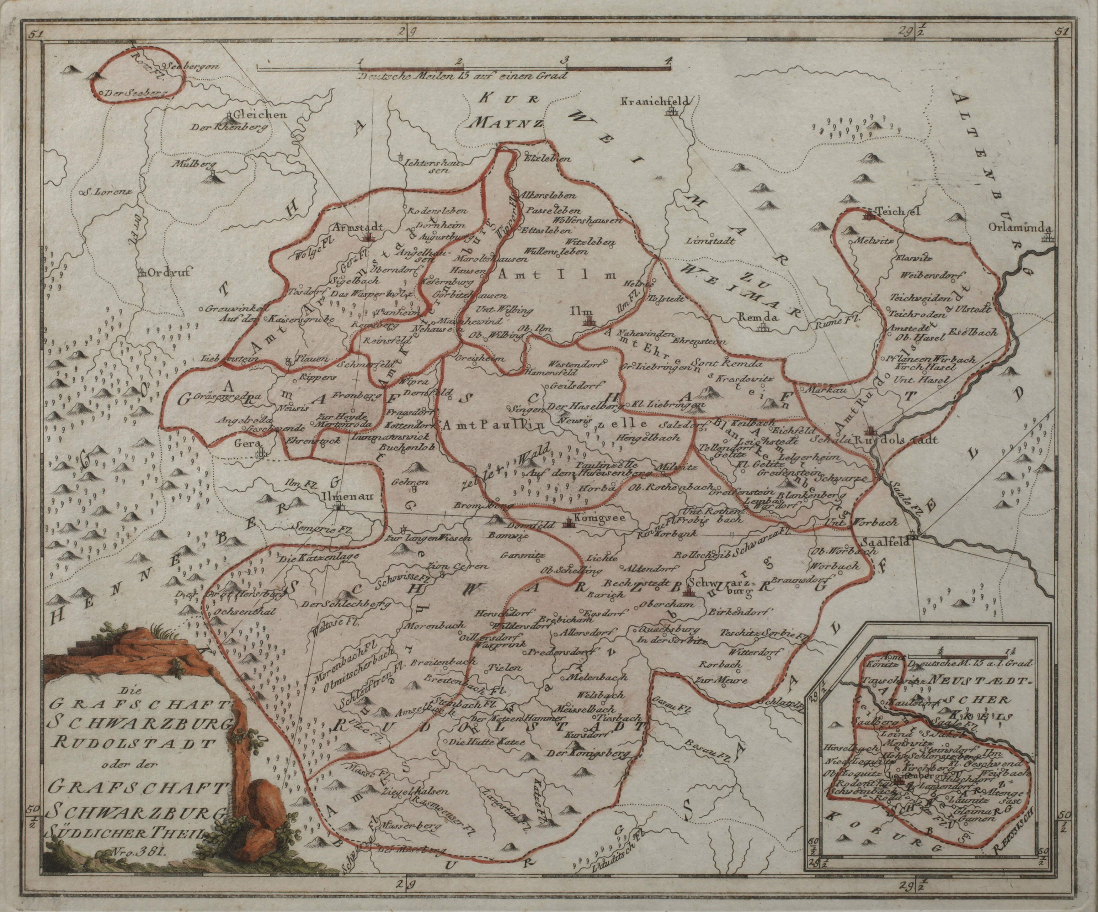 Franz von Reilly, Karte Schwarzburg-Rudolstadt