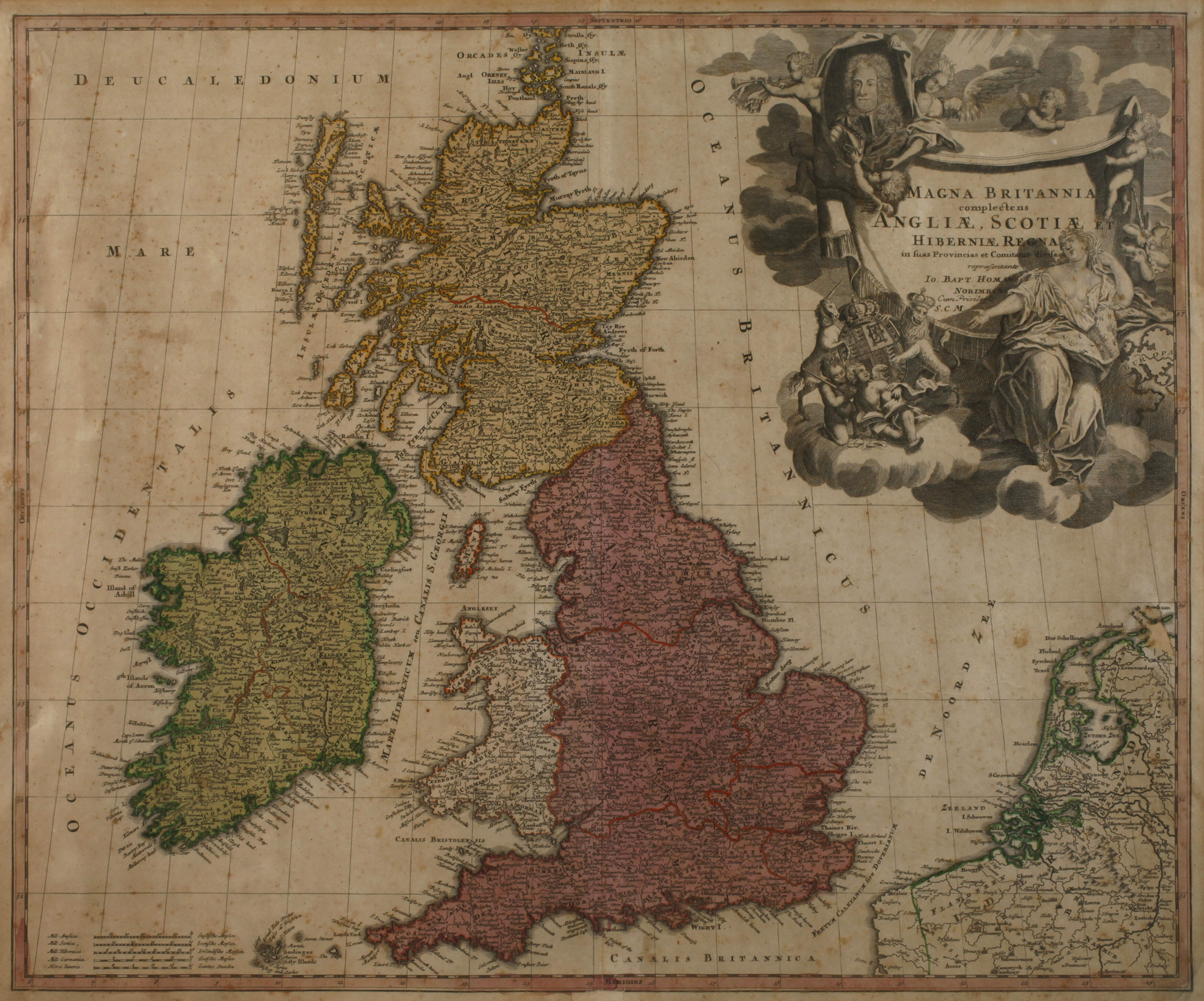 Johann Baptist Homann, Kupferstichkarte England