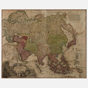Johann Baptist Homann, Karte Asien