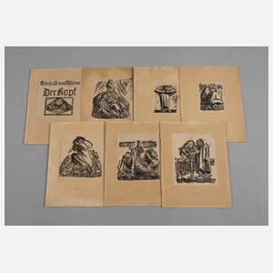 Ernst Barlach, Holzschnitte zu: "Der Kopf"