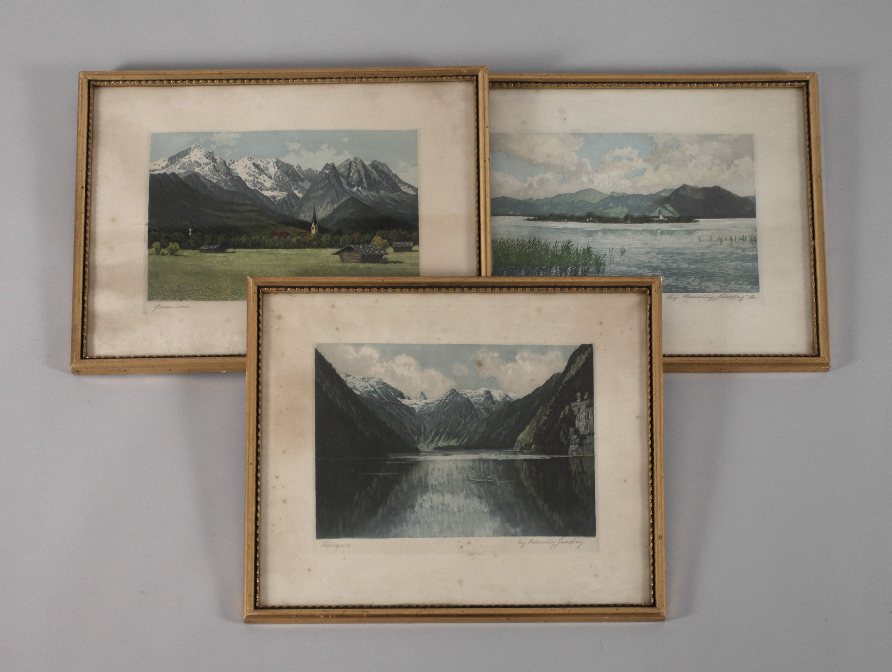 Hans Frey, Drei Ansichten Oberbayern