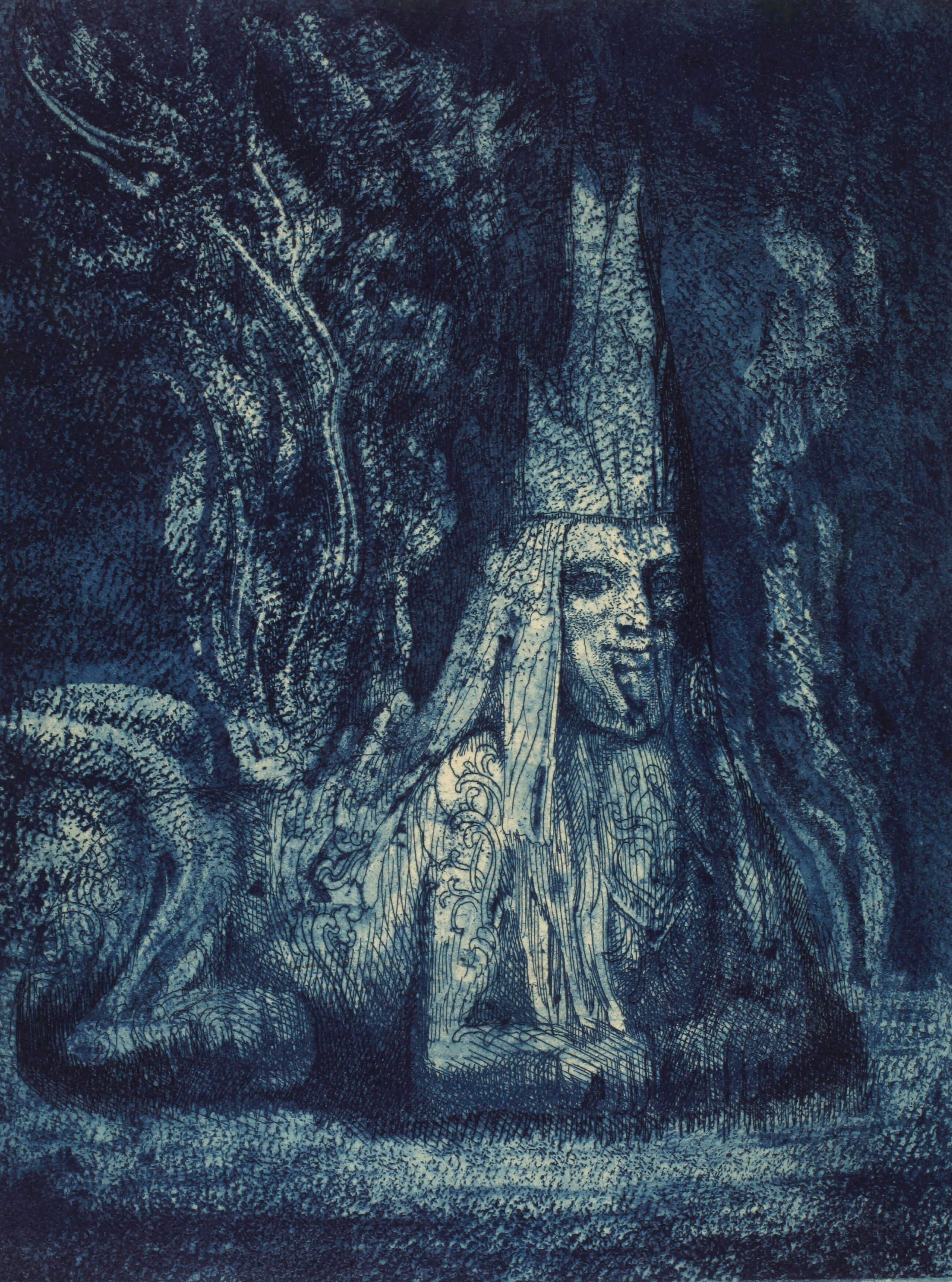 Prof. Ernst Fuchs, "Das Tier der Romantik"