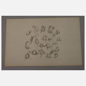 Prof. August Gaul, Konvolut Graphiken