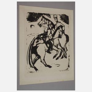 Ernst Ludwig Kirchner, "Auf dem Kasernenhof"