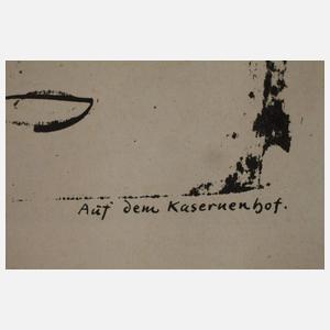 Ernst Ludwig Kirchner, "Auf dem Kasernenhof"