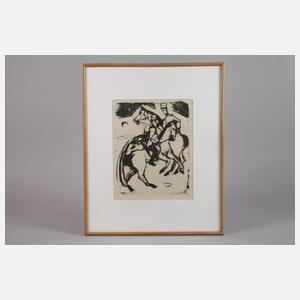 Ernst Ludwig Kirchner, "Auf dem Kasernenhof"