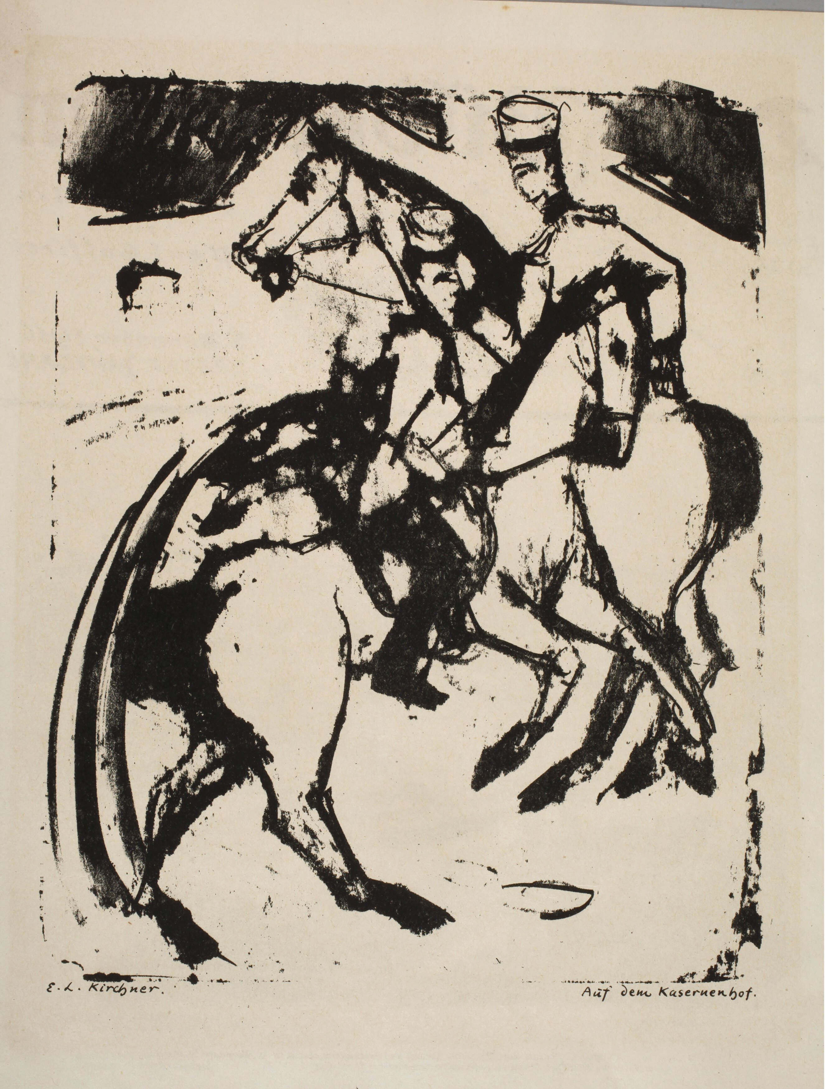 Ernst Ludwig Kirchner, "Auf dem Kasernenhof"