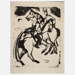 Ernst Ludwig Kirchner, "Auf dem Kasernenhof"