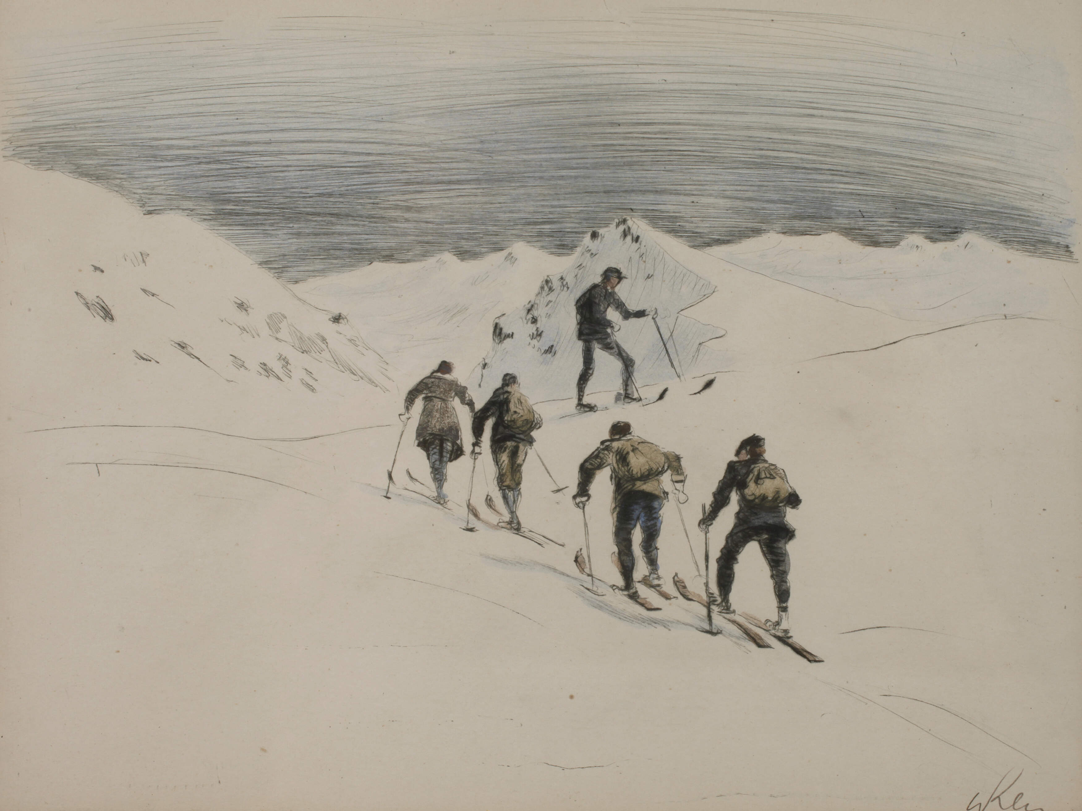 Prof. Walther Klemm, Skifahrer