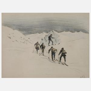 Prof. Walther Klemm, Skifahrer