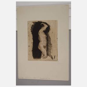 Prof. Käthe Kollwitz, "Stehender weiblicher Akt"