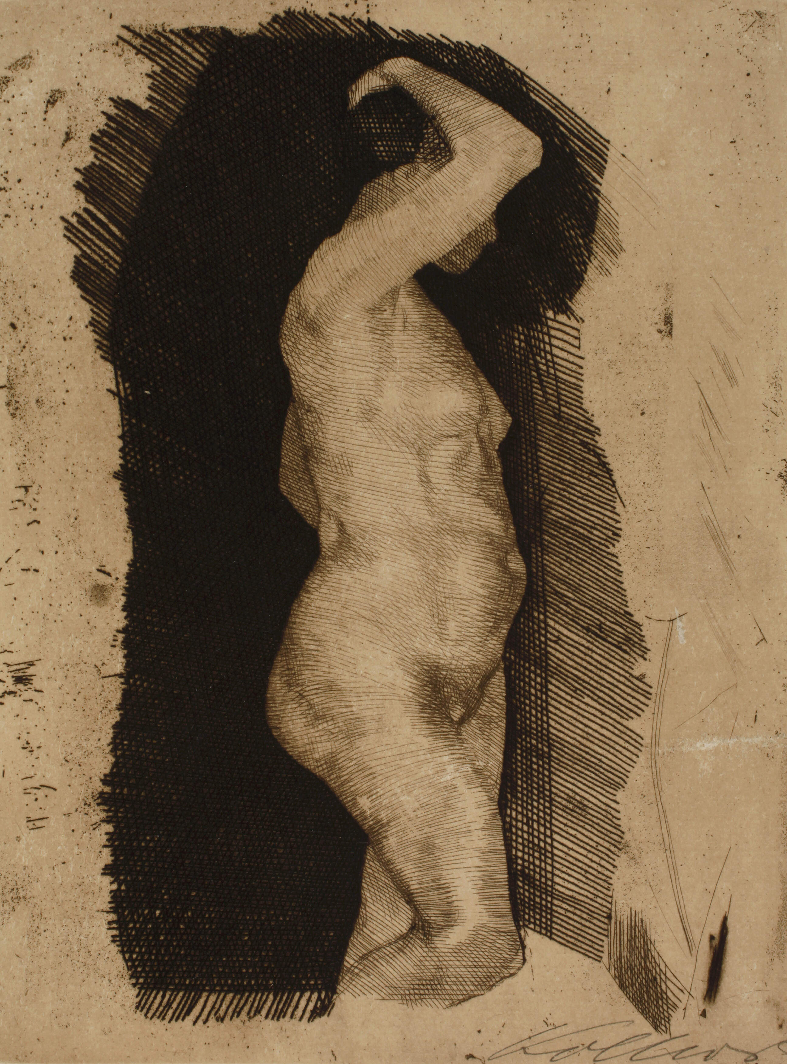 Prof. Käthe Kollwitz, "Stehender weiblicher Akt"