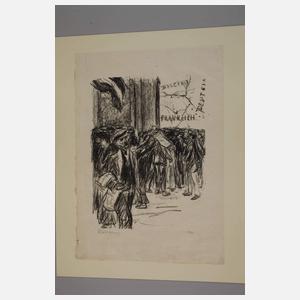 Prof. Max Liebermann, Zeitungsverkäufer