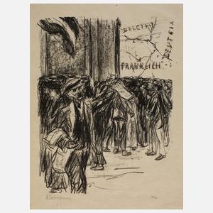 Prof. Max Liebermann, Zeitungsverkäufer